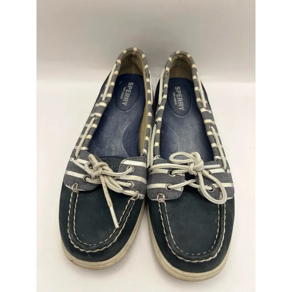 Sperry Angelfish Blue Boat Shoes Women Size 7.5